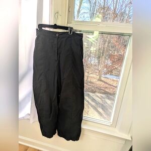 Rundholz black cotton wide leg pants